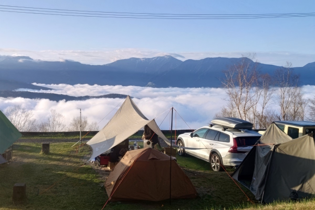 しらびそ高原山岳オートキャンプ場の景色